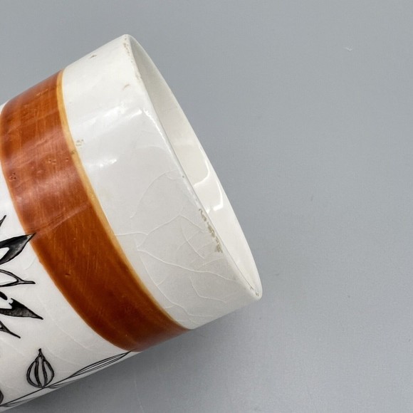 VTG Royal Sealy 1950 MCM Hand-Painted Ceramic Pitcher 4 Cups Juice Set Japan - Picture 9 of 9